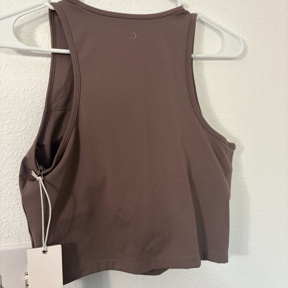 Z Supply Strength High Neck Tank Twilight Sky New Large Built in Bra - Picture 6 of 8